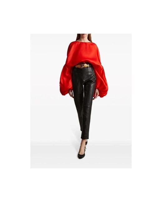 Khaite Red Blouses