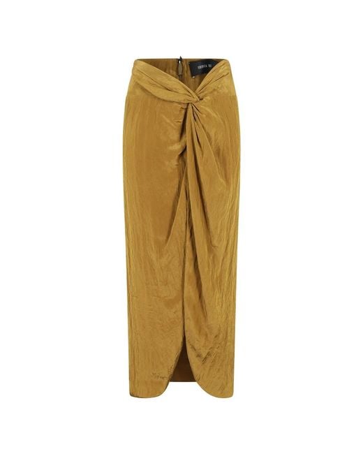 Midi Skirts FEDERICA TOSI de color Metallic