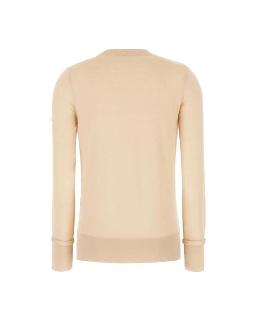 Chloé Natural Round-Neck Knitwear
