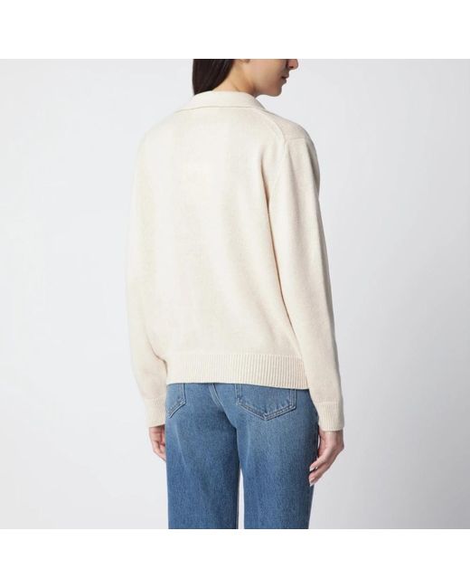 Victoria Beckham Blue V-Neck Knitwear