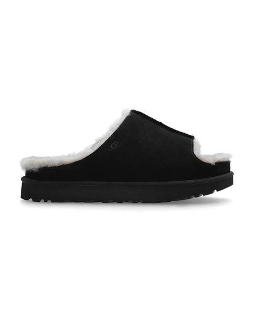 Ugg Black Sliders