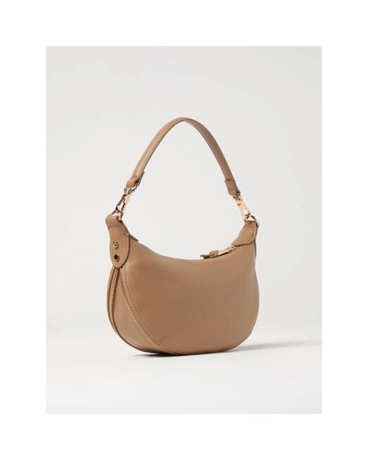 Liu Jo Brown Schultertasche Mit Reißverschluss