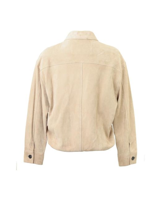 AMI Natural Leather Jackets for men