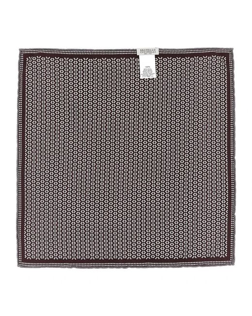 Brunello Cucinelli Black Silk Scarves for men