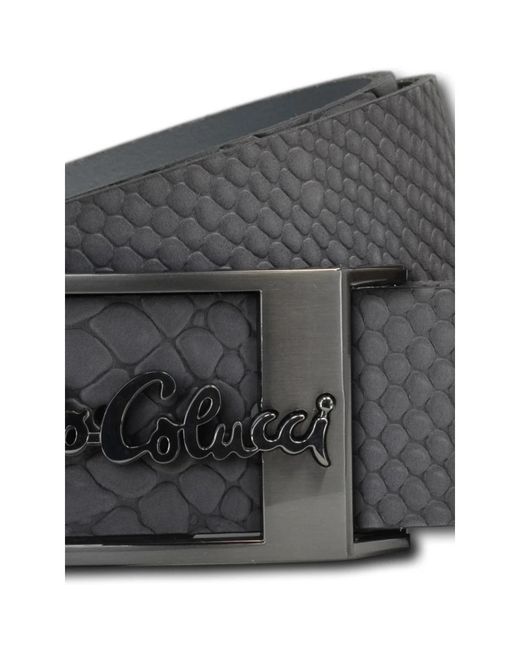 carlo colucci Black Belts for men