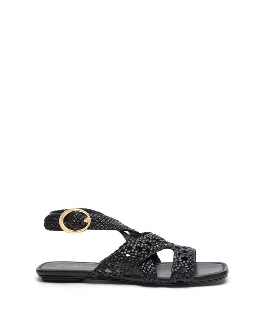 Thea Sandal di Stuart Weitzman in Black
