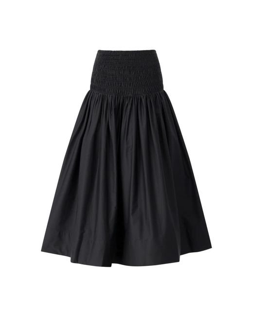 Self-Portrait Rokken ,Zwart ,Katoen Rs 26 Midi Rok in het Black