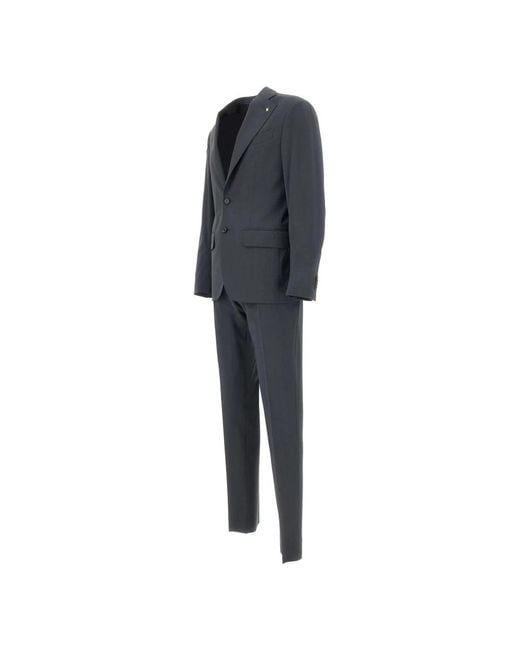 Corneliani Black Single Breasted Suits for men