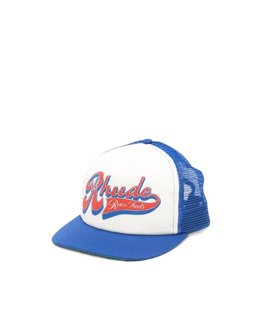 Rhude Blue Hats for men
