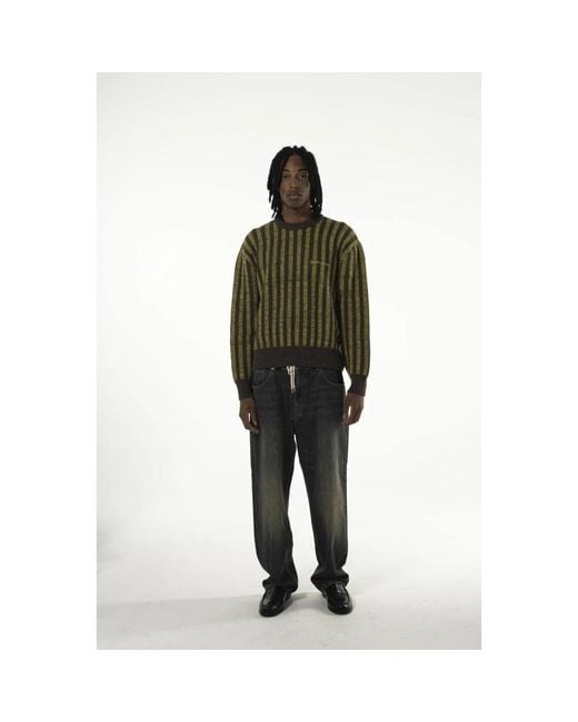 Goodies Sportive Green Round-Neck Knitwear for men