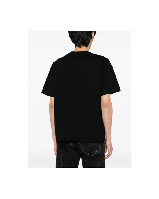 Undercover Schwarzes t-shirt mit halben ärmeln in Black für Herren