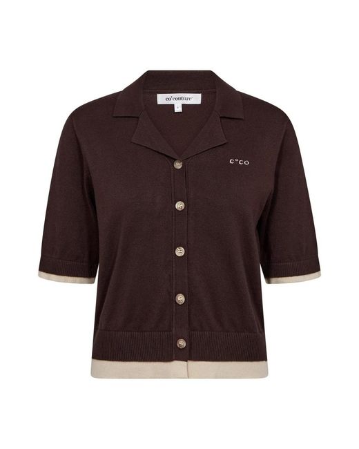 Cardigans co'couture de color Brown