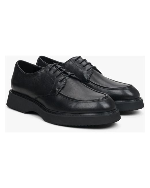 ESTRO Black Laced Shoes for men