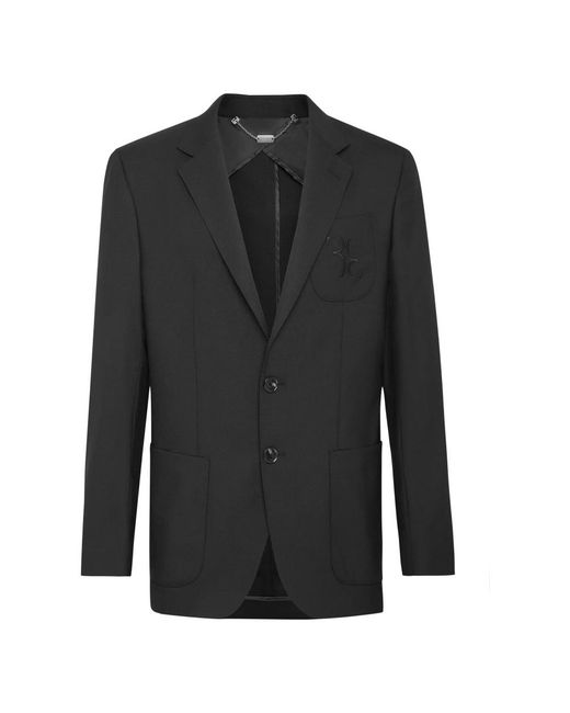 Billionaire Jassen ,Zwart ,Wol Blazer Tailored Fit in het Black voor heren