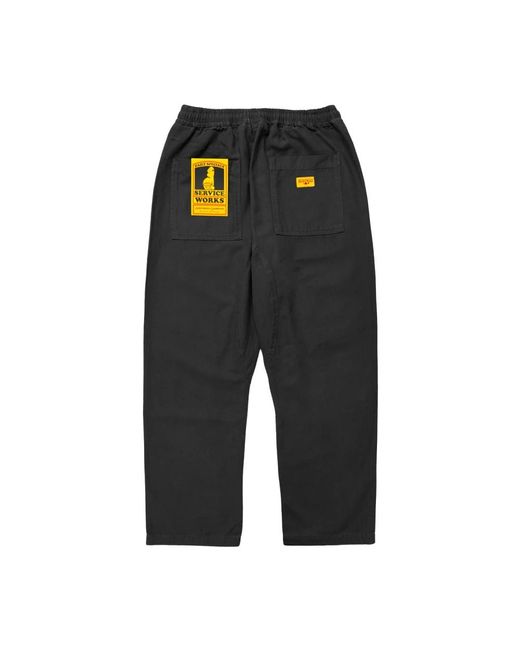 Service Works Gray Straight Trousers for men