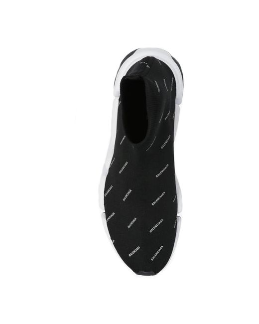 Balenciaga High Top Logo Socke Turnschuhe in Black für Herren