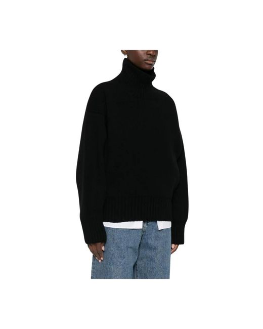 Rohe Sculptural Compact Turtleneck in het Black
