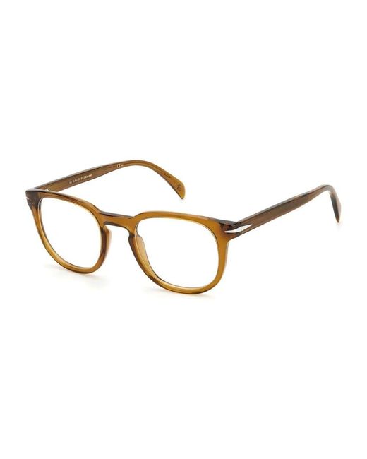 David Beckham Ockerzifferblatt Herren Acetatrahmen in Metallic für Herren