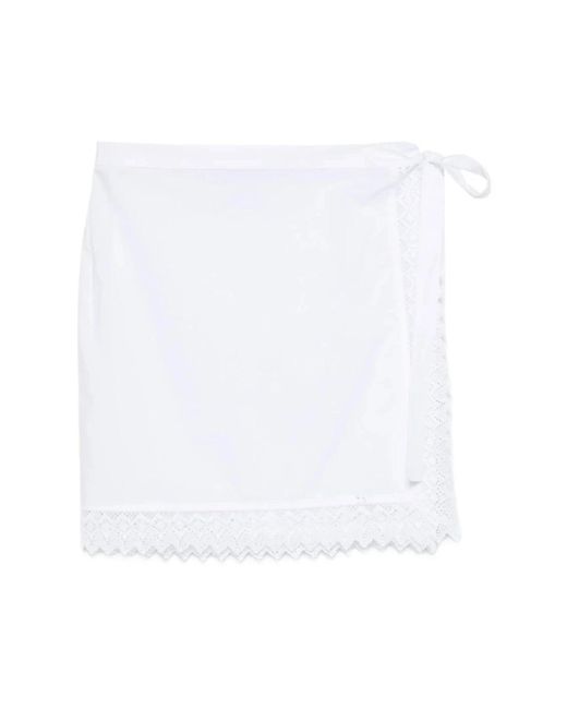 THE NINA STUDIO White Short Skirts