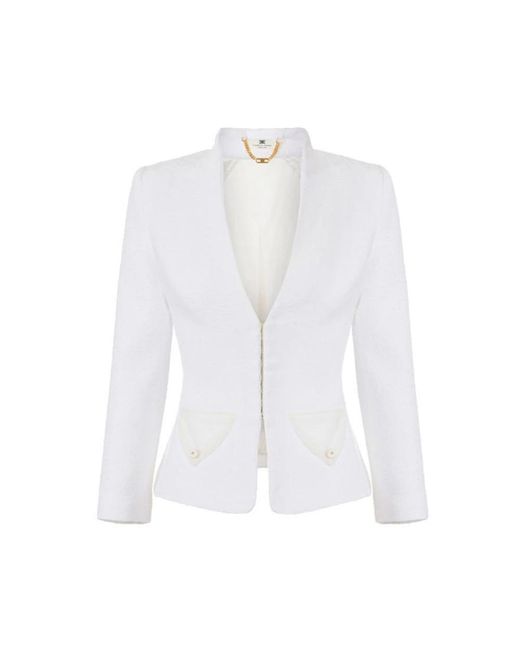 Elisabetta Franchi White Blazers