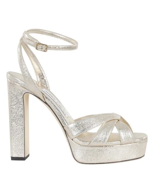 Jimmy Choo White High Heel Sandals