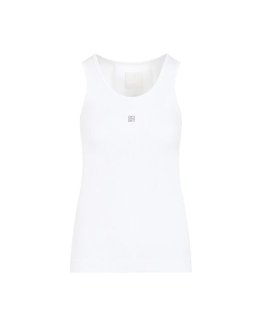 Givenchy White Sleeveless Tops