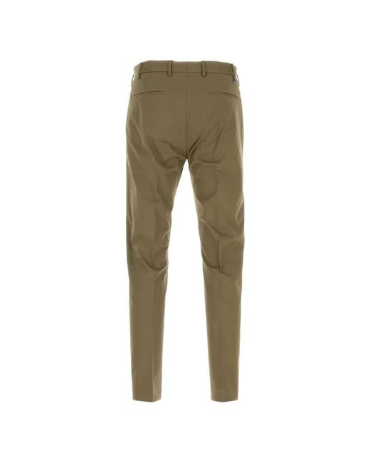 PT Torino Green Slim-Fit Trousers for men