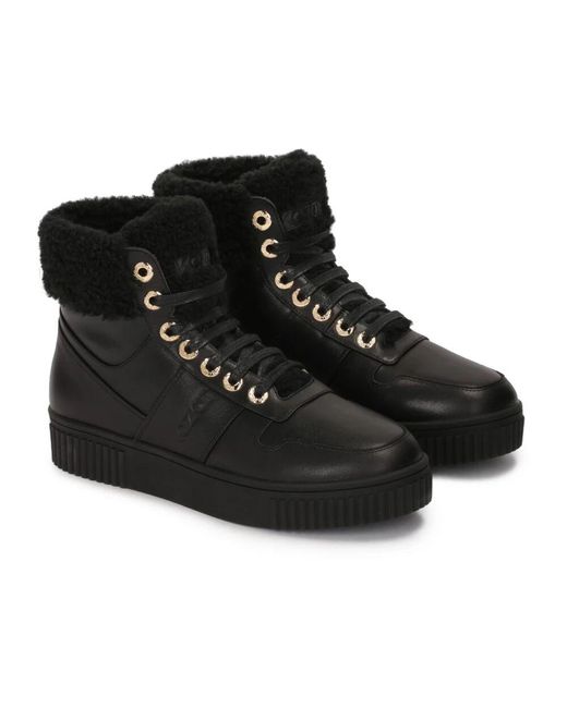 Kazar Black Schnürstiefel Mit Kunstfell Gefüttert