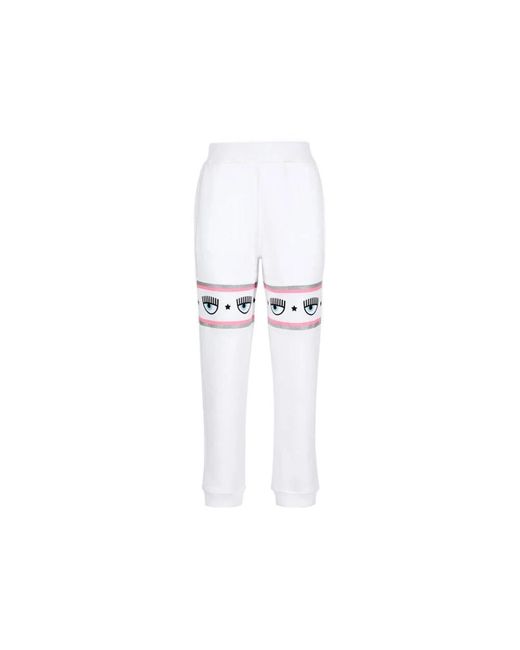 Trousers > sweatpants Chiara Ferragni en coloris White