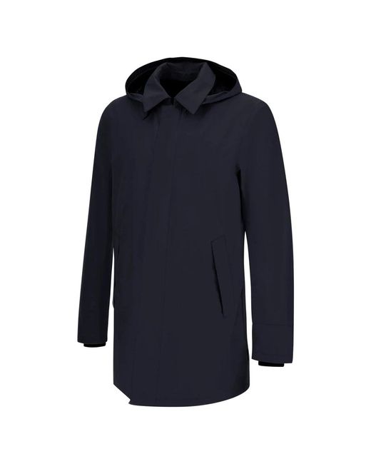 Herno Blue Rain Jackets for men