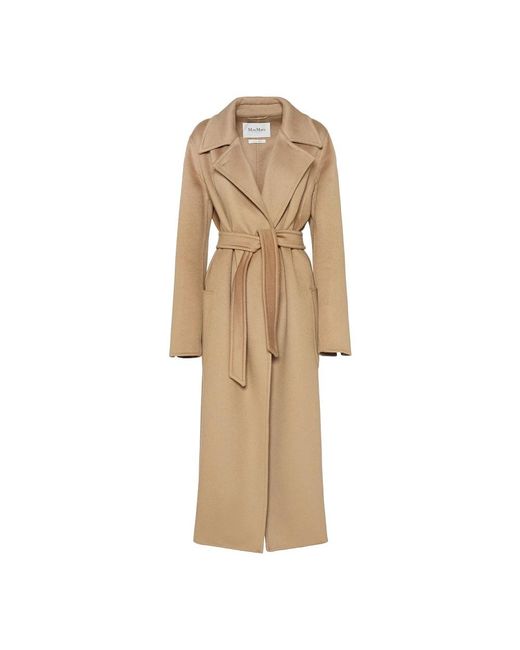 Max Mara Natural Belted Coats