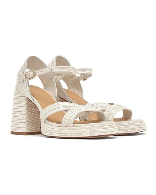 High Heel Sandals Castaner de color White