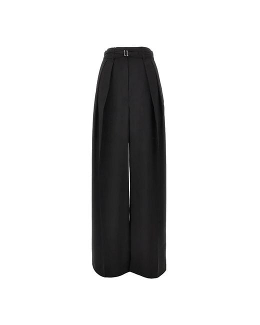 Sportmax Black Wide Trousers
