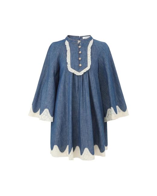 Zimmermann Kleedjes ,Blauw ,Shirt Dress in het Blue