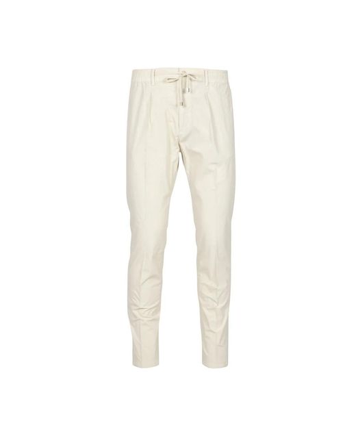 Slim-Fit Trousers Cruna de hombre de color Natural