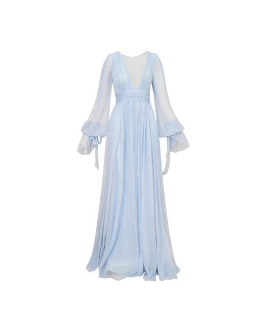 LoveShackFancy Blue Maxi Kleider