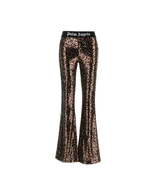 Palm Angels Brown Wide Trousers