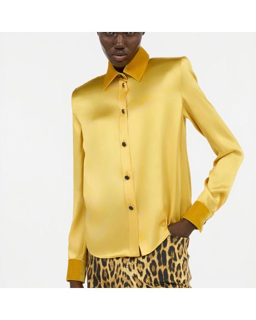 Roberto Cavalli Yellow Shirts