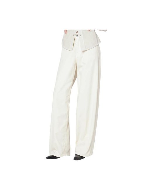 Haikure White Straight Jeans
