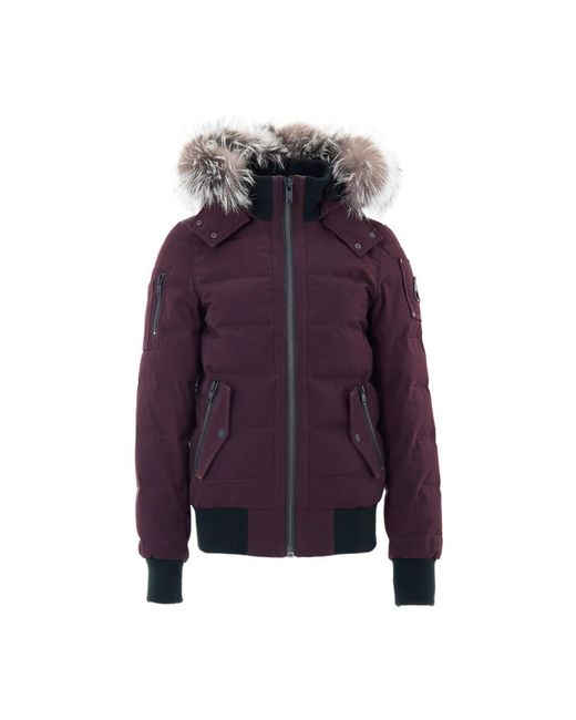 Moose Knuckles Purple Winter Jackets