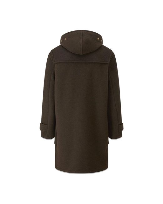 Single-Breasted Coats Gloverall de hombre de color Black