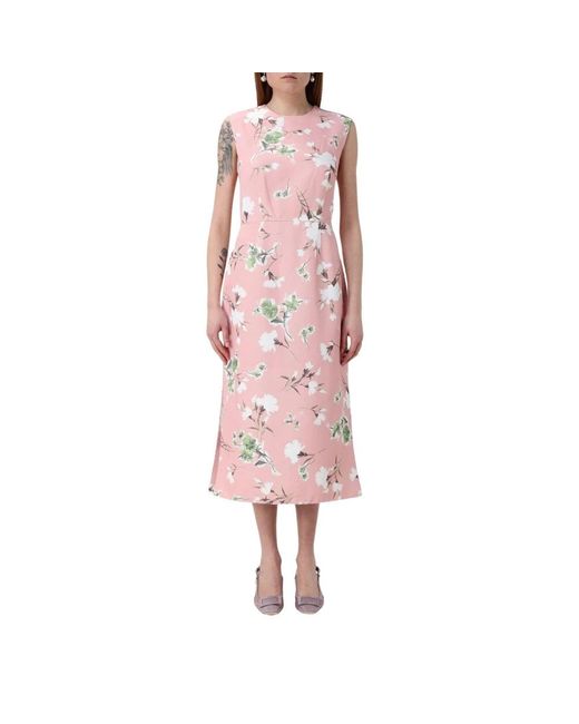 Erdem Kleedjes ,Roze ,Stijlvol Bloemen Kant Jurk in het Pink