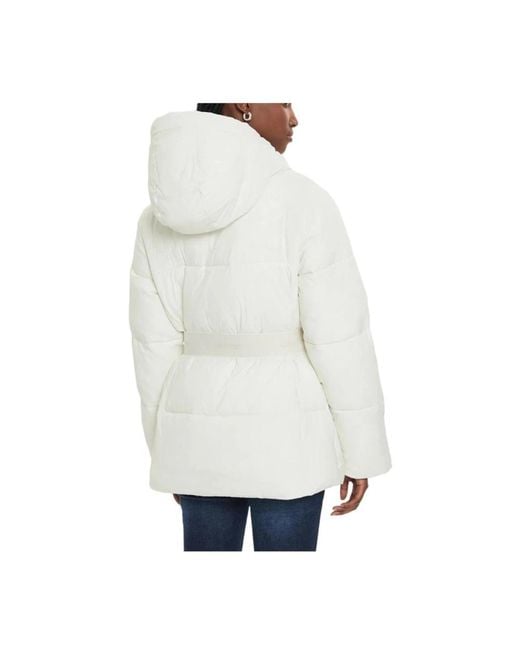 Calvin Klein White Winter Jackets