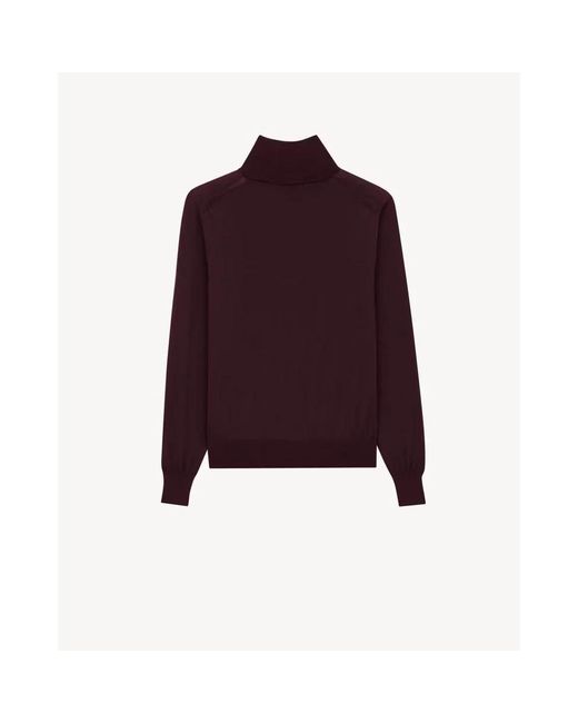 Saint Laurent Truien & Vesten ,Rood ,Wol Pull Sl H25 in het Purple voor heren
