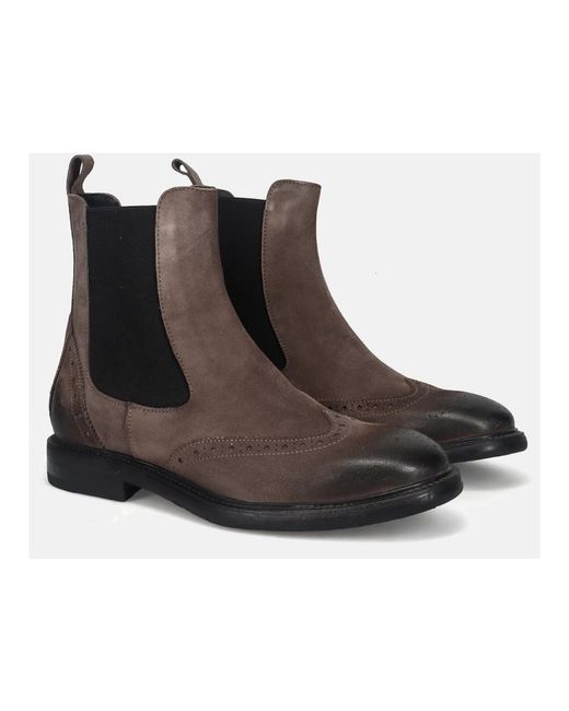 Sangiorgio Brown Chelsea Boots for men