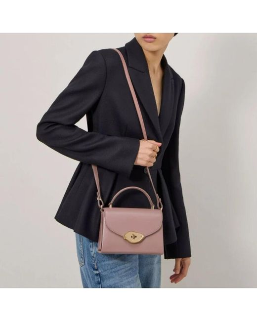 Mulberry Pink Rosa twist lock top-griff tasche