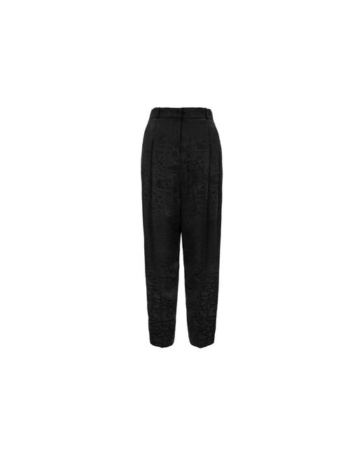Straight Trousers Elisabetta Franchi de color Black