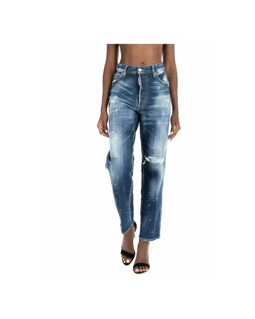 DSquared² Blue Straight Fit Jeans