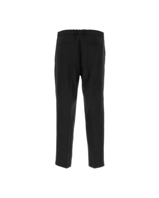 Jil Sander Techno Gabardine Broek in het Black voor heren