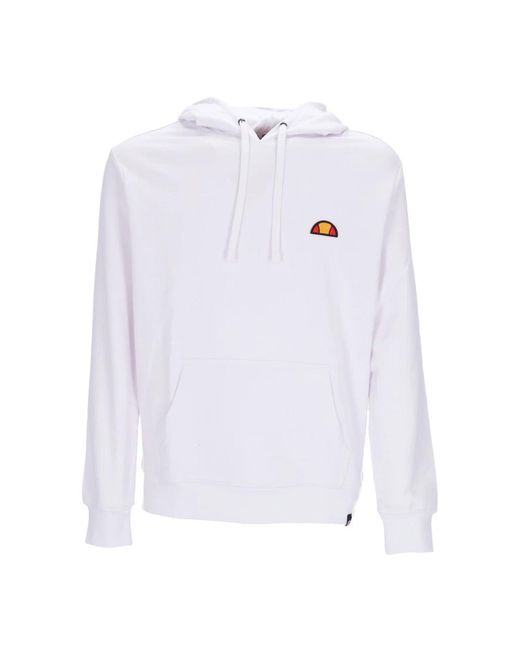 Ellesse Hoodies & Sweatvesten ,Wit ,Katoen Witte Hoodie Met Kangoeroezak in het White voor heren
